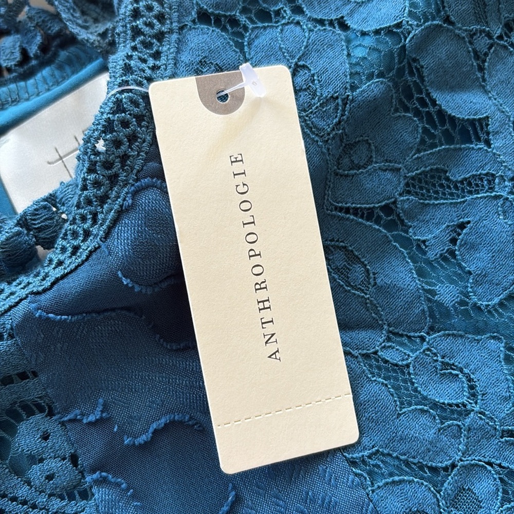 Anthropologie HD in Paris Teal Enid Swing Dress - Picture 4 of 6
